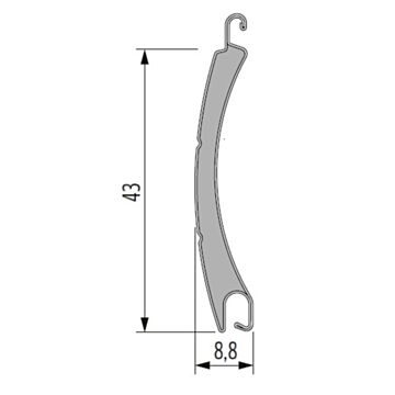 aluprof PA43 losse lamellen